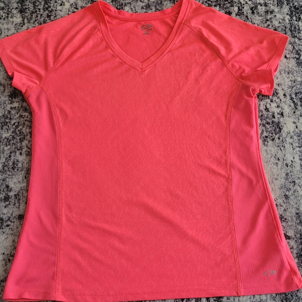 Champion Women's Pink Athletic Top Size L